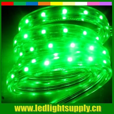 SMD5050 de alta luz 220V impermeable IP65 LED de neón flexible de la franja verde