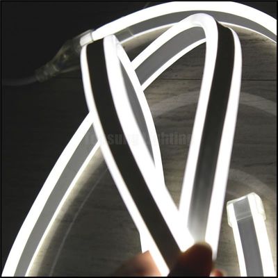 2016 nuevo 230V doble lado blanco LED neón cuerda flexible para exteriores