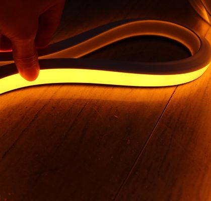 Super brillo amarillo cuadrado neón LED luz SMD2835 tubo de PVC 12V para casa