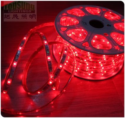 Venta al por mayor de cinta LED flexible roja de 50m 220V 5050 SMD 60LED/m cinta LED