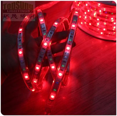Luz LED de CA 50m banda flexible 130V 5050 banda SMD 60LED/m cinta LED roja