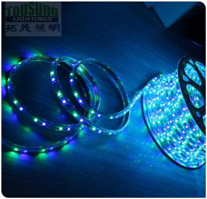 2017 nueva cinta de LED de CA 5050 smd 60LED/m cinta azul flexible de led 220V