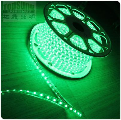Asombrosa tira de LED de 110V AC 5050 smd verde 60LED / m tira flexible con LED cinta