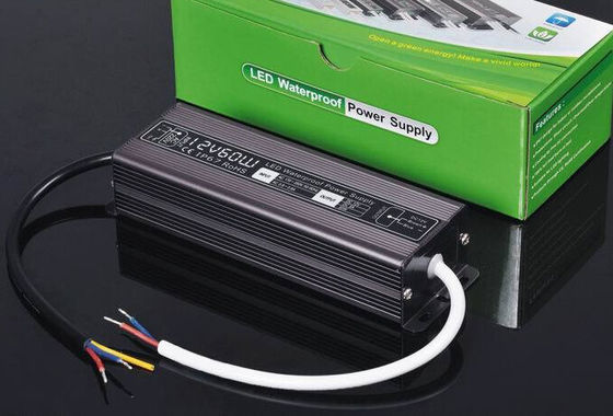 Fuente de alimentación del transformador de luz de banda LED IP67 a prueba de agua 12v 60w