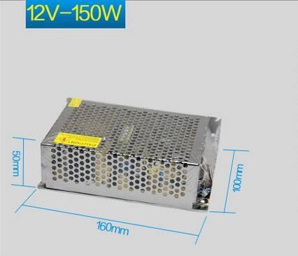 Alta calidad 12v 150w transformador de neón LED conmutador de fuentes de alimentación conductor