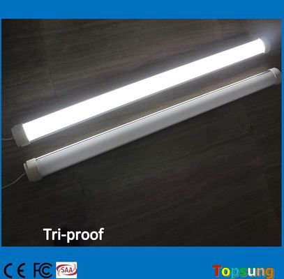 Nueva llegada luz LED lineal aleación de aluminio con cubierta de PC resistente al agua ip65 4 pies 40w tri-proof luz LED precio barato