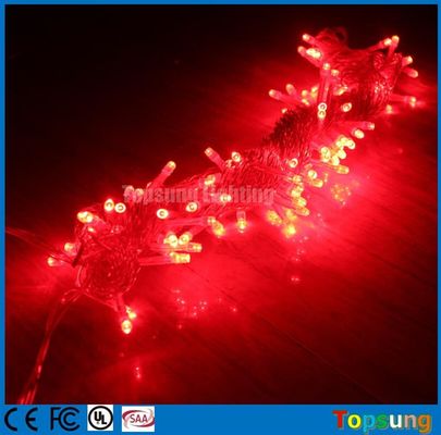 Las luces más vendidas son de 220 V. Rojo led, luz de las hadas de Navidad.
