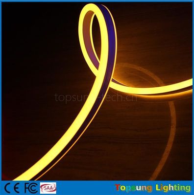 venta al por mayor 24V doble lado amarillo LED de neón flexible para exteriores