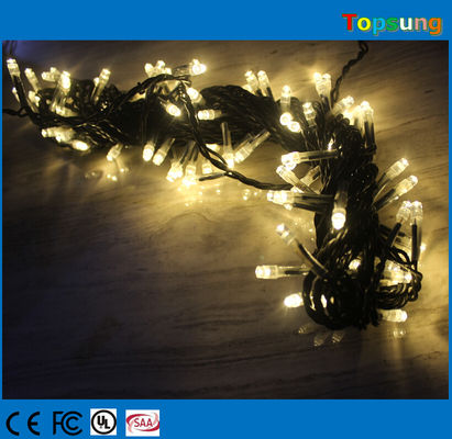 Venta caliente 127v cálido blanco conectable luces de cuerdas de hadas 10m decoración navideña