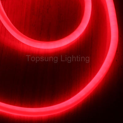 Luz de cuerda redonda de 360 led 120v luz de neón 25mm manguera de PVC flexible de reemplazo de neón color rojo