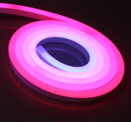 Increíble Topsung Digital LED neon bandas de 40 mm de ancho luces de Navidad 24V pixel LED barra de neón dmx 512 flexible bandas de nen