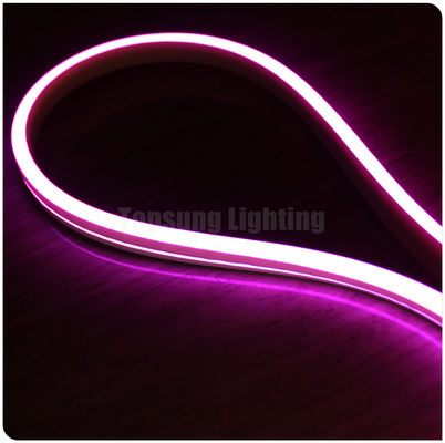 color rosa 24v venta al por mayor LED flexible luz de neón de tira de emisión plana de Navidad SMD neón flexible tubo