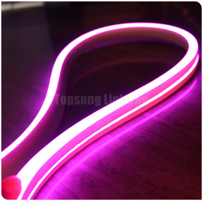 color rosa 24v venta al por mayor LED flexible luz de neón de tira de emisión plana de Navidad SMD neón flexible tubo