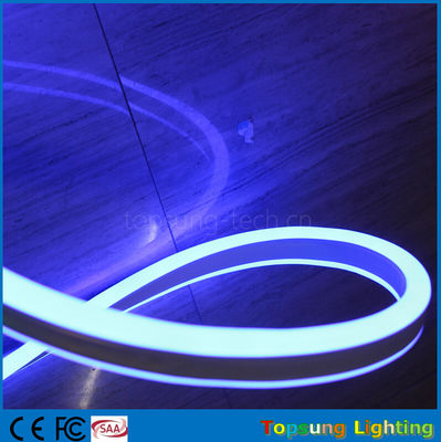 Luz de flujo de neón de doble cara 8*18mm de tamaño mini LED cinta de neónflex de 24v color azul
