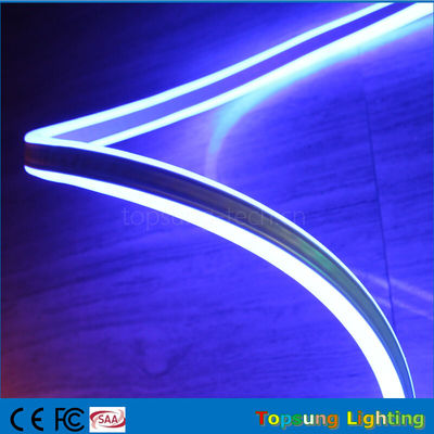 Luz de flujo de neón de doble cara 8*18mm de tamaño mini LED cinta de neónflex de 24v color azul