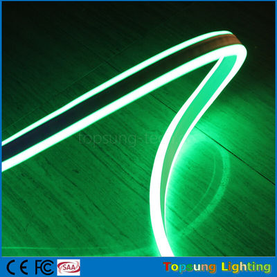 luz verde de neón flexible de doble cara de alta tensión 120v LED 8.5*17mm luz