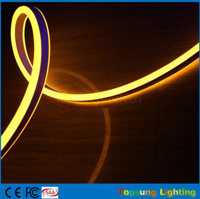 color amarillo mini tamaño luces de neón LED de Navidad 8.5 * 18mm de doble cara luces de neón flex
