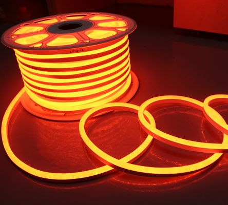 luz de neón flexible de 12V mini LED naranja 7x15mm tubos de neón de reemplazo 2835 smd cuerda de banda flexible inyección ip68