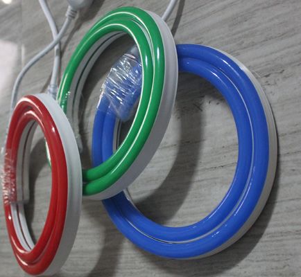 Fabricantes de venta directa luz de cuerda de alta calidad LED neón luces de banda flexible 11x18mm cubierta de color azul PVC