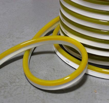 Capa de pvc de color amarillo de neón de banda flexible 220v con neón de la cinta de la correa de neonflex 11x18mm delgada impermeable decoración exterior