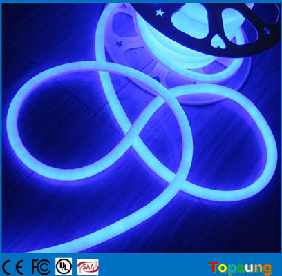 color azul mini redondo neón flex 360 grados que emite 12V SMD2835 luz de cuerda