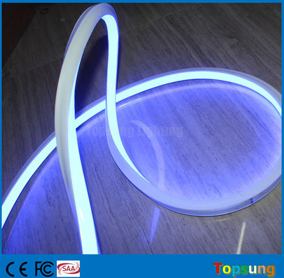 12v azul Vista superior plano 16x16mm neonflex cuadrado LED tubo de neón flexible azul SMD cuerda de neón de la tira de la cinta de decoración