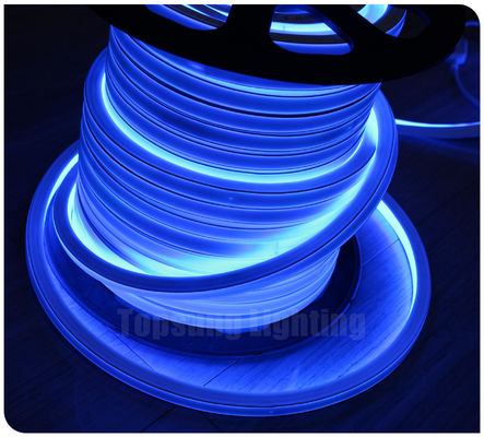 12v azul Vista superior plano 16x16mm neonflex cuadrado LED tubo de neón flexible azul SMD cuerda de neón de la tira de la cinta de decoración