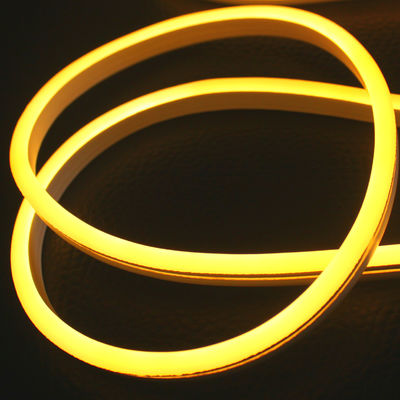 12V super mini LED flexible de neón de banda de luz amarillo claro de Navidad decoración SMD cuerda de silicona 6 * 13mm