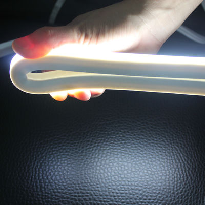 Nueva luz de silicona LED de neón super flexible vista superior de banda de neón 16x16mm cuadrada LED luces de cinta de neón cinta de 12v blanco