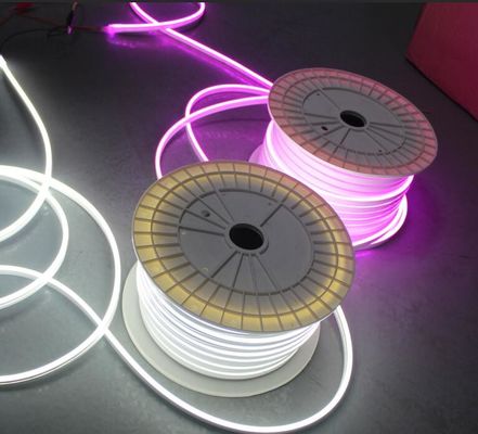 Super brillante mini neonflex perfecta flexibilidad LED neon flexible cinta de cuerda 6x13mm 24v cinta blanca