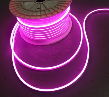 Señales personalizadas de alta calidad 12V impermeable micro tamaño 5mm LED Neon Light Flex luz de cuerda rosa púrpura