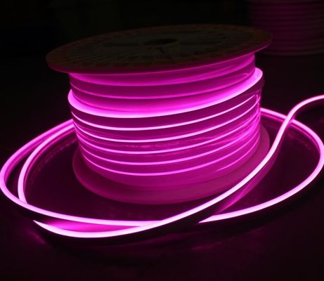 12V de color rosa LED neón flex mini 6mm 2835 SMD bandas de luz