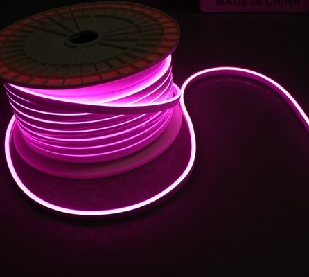 Señales personalizadas de alta calidad 12V impermeable micro tamaño 5mm LED Neon Light Flex luz de cuerda rosa púrpura
