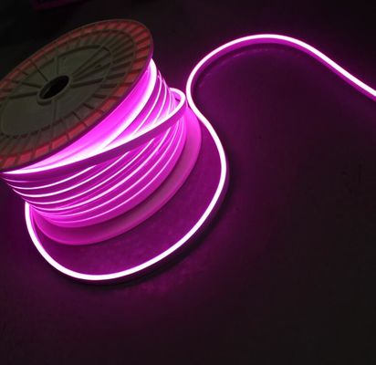 12V de color rosa LED neón flex mini 6mm 2835 SMD bandas de luz