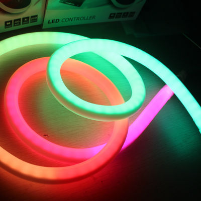 Increíble 360 LED neón Flex digital rgb neón cuerdas luces de banda direccionable 18 mm