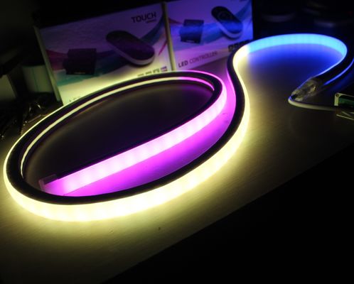 17x17mm cuadrado digital SMD5050 RGB Flex LED Neón con efecto de mezcla de colores perfecto