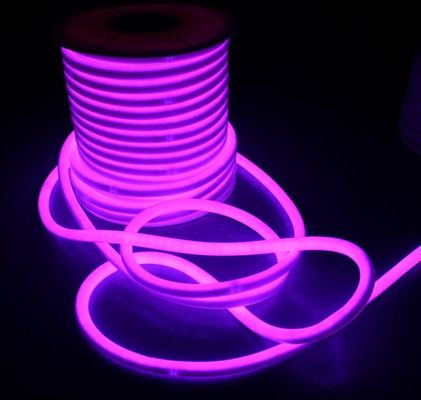 360 grados de forma redonda flexible rgb LED neón flexible silicona neón flexible cuerda