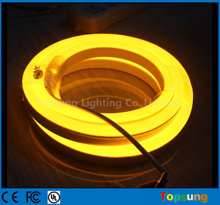 50m bobina Neo neón LED flexible luz de banda de neón 5050 impermeable amarillo ámbar cuerda de neón