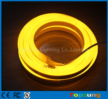 50m bobina Neo neón LED flexible luz de banda de neón 5050 impermeable amarillo ámbar cuerda de neón