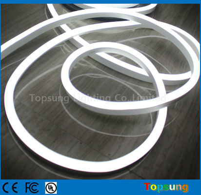 luz de cuerda flexible de neón de alto rendimiento blanco 12v resistente al agua fácil de doblar neón LED tubo flexible