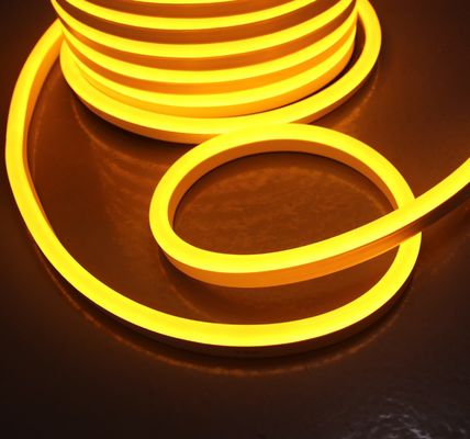 Alta luminosidad SMD2835 IP68 amarillo LED de neón flexible luz de banda de cuerda 110v