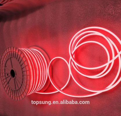 Shenzhen Led Hot Sale LED luz de neón flexible Mini Tamaño 6mm Silicona color rojo de neón flexible