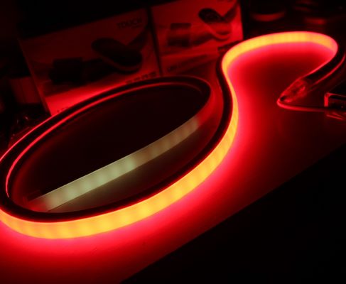 Cambiador de color completo programable DMX Led Flex Neon topview cuadrado color cambiante luz de cuerda LED