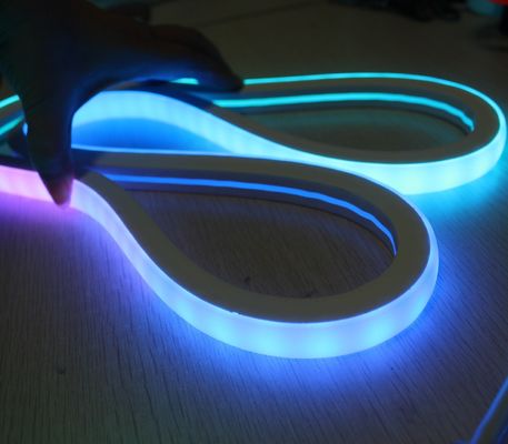 Luzes de neón flex /RGB a prueba de agua de LED multicolor cambiante de cuerdas de neón flexibles cuadrados 17x17mm