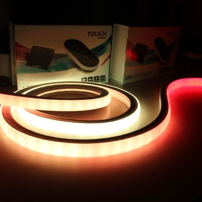 CE RoHS Aprobado cuadrado Led Neon Strip resistente al agua rgb píxel 24V LED Neon Flex luces