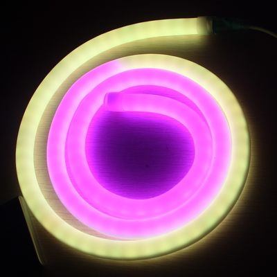 Cambiador de color completo programable DMX Led Flex Neon 360 LED luz de neón de reemplazo del tubo de píxeles