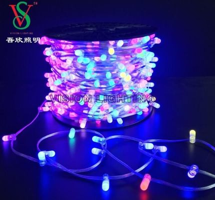 100m de cristal led clip cuerdas al aire libre luces de cuerdas de Navidad 666 LED