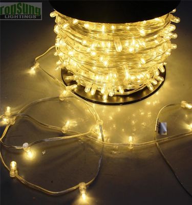 100m bobina cristalina cálida cuerda de clip blanco 666 llevó luces de Navidad decorativas cuerdas