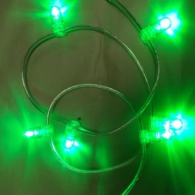 luz verde de cristal de PVC alambre DC 12V 1000leds luz de hadas cuerda 100m/rollo luces de brotes de led