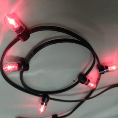 Bajo voltaje alimentado con LED de cuerda luces de color rosa de Navidad Led 100m de cuerda 666LED